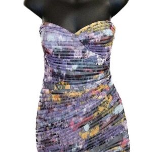 NWT BCBGMaxAzria Kameron Pleated Strapless Bodycon Dress